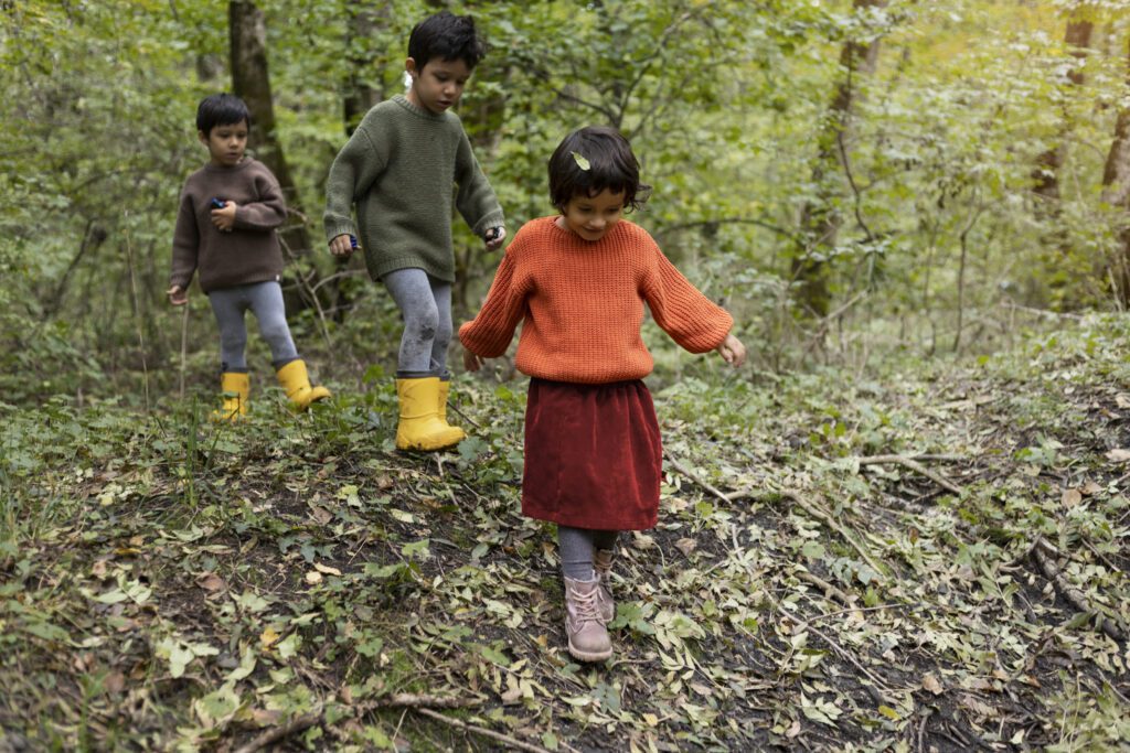 They are doing camping and also watch some interesting things(Nature)-Cyboard School