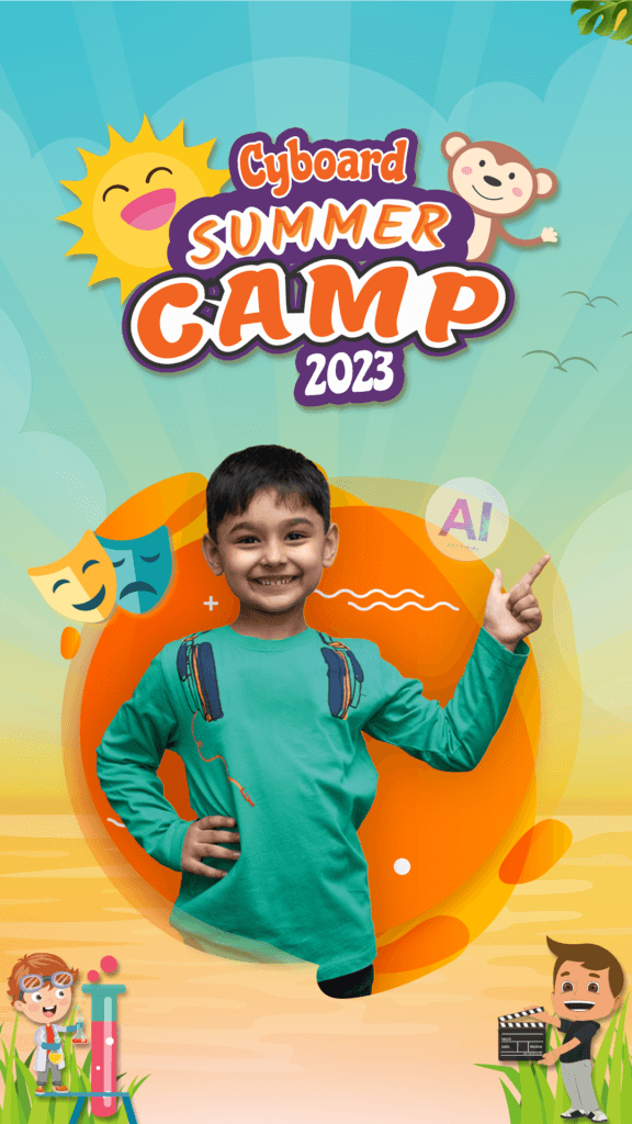 Cyboard School summer camp Poster