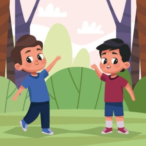 little boys doing activities in park- New Year’s Resolutions for Kids