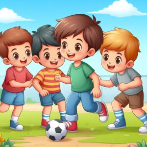 All friends are playing football-Time Management