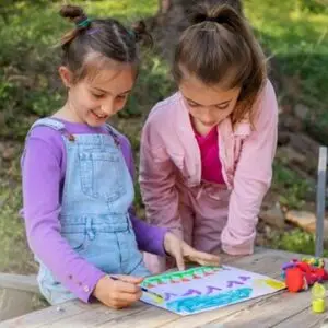 Children are preparing a card for their mother-Mother’s Day activities for kids