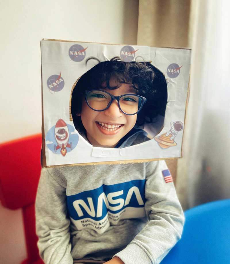 A student of Cyboard School want to become a part of NASA in future