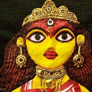 Clay or Paper Mache Durga Idol- craft idea for kids