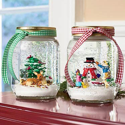 DIY Easy Christmas Snow-Globe