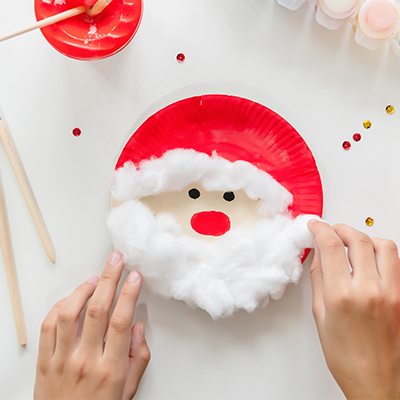 Paper Plate Santa- Christmas Craft