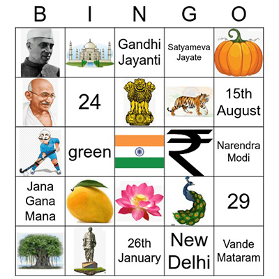 Republic day activities - Bingo game