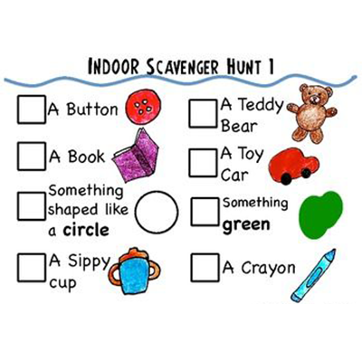 Indoor Scavenger Hunt Ideas