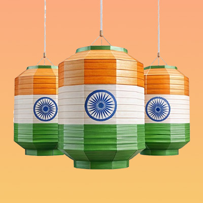 Tricolour Lantern & National Symbol Craft