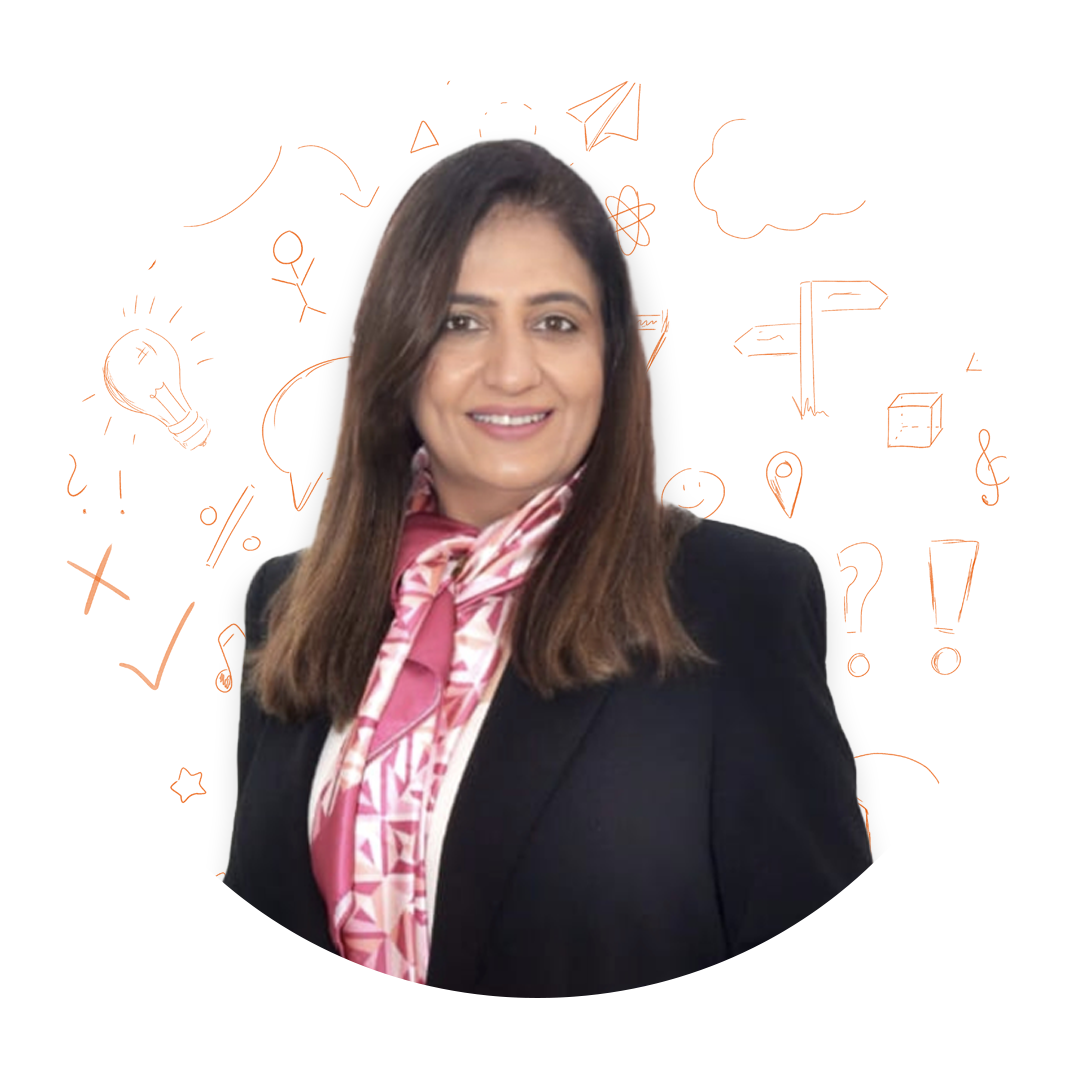 Teacher in cyboard school