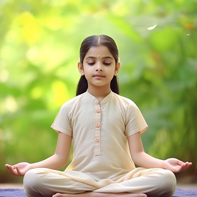 Student practising mindfulness techniques to manage academic stress and anxiety