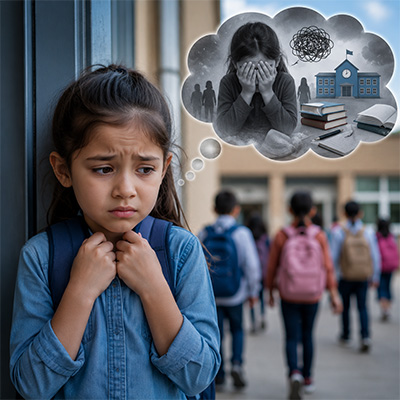 Student Feeling Mentally Overwhelmed Due To School Pressure And Academic Stress