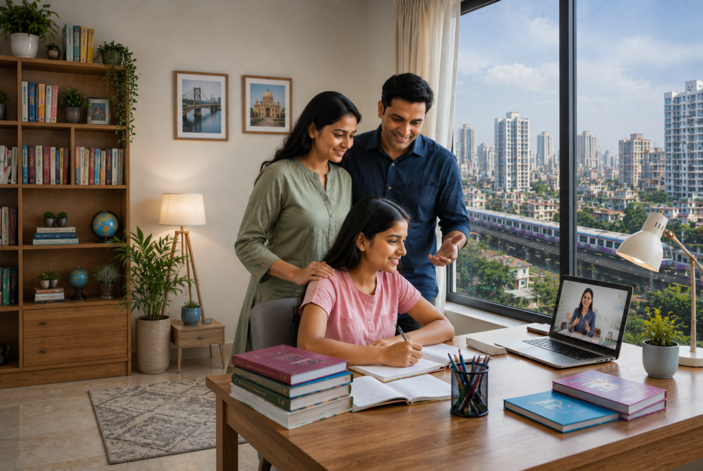 Kolkata family choosing CBSE-aligned education for future university opportunities and flexible learning