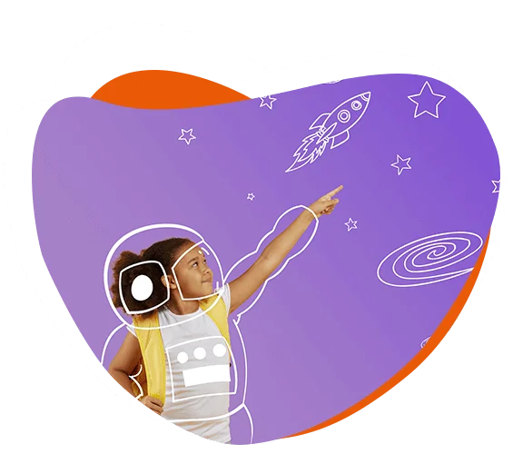 The girl embodying a sense of wonder and excitement for the future-Cyboard School